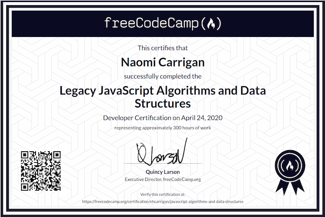 JavaScript Algorithms and Data Structures